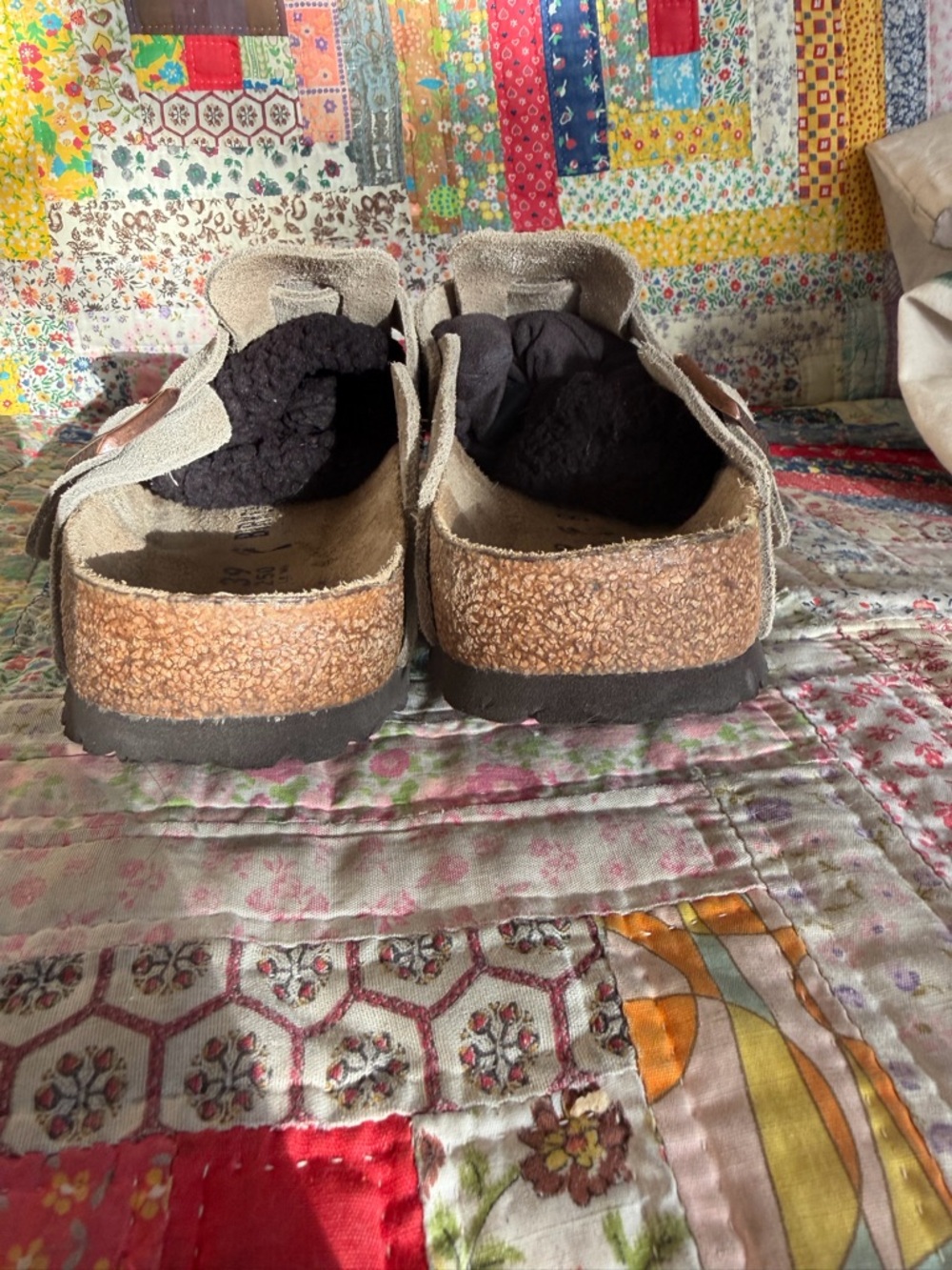 Birkenstock Taupe Boston Clogs - Picture 5 of 9